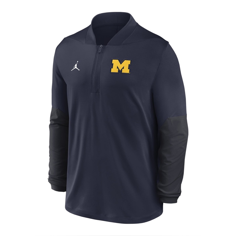 Navy Nike Michigan Wolverines 1/4 zip jacket
